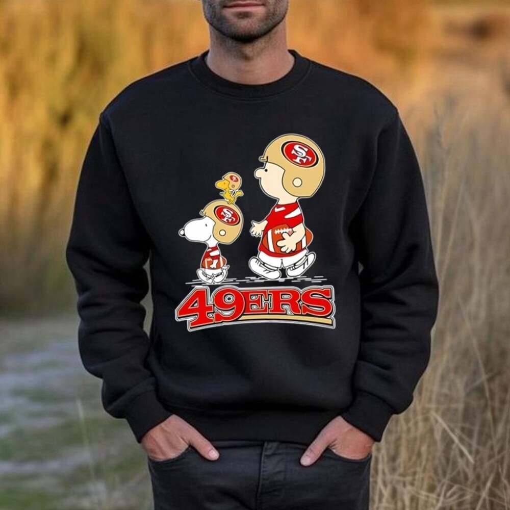 Peanuts Charlie Brown Snoopy 49ers Football Sweatshirt San Francisco NFL Fan 79